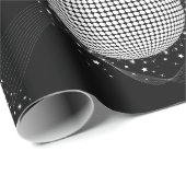 Elegante Disco Bal Kerst Ornament Cadeaupapier (Rol Hoek)