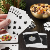 Elegante Disco Bal Kerst Ornament Pokerkaarten (Insitu)