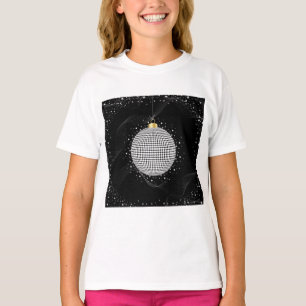 Elegante Disco Bal Kerst Ornament T-shirt