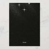 Elegante Disco Bal Nieuwejaarsfeest Uitnodiging (Achterkant)