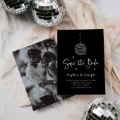 Elegante discobal minimalistisch zwart | Foto Save The Date