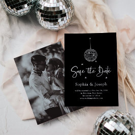 Elegante discobal minimalistisch zwart | Foto Save The Date
