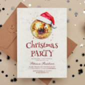 Elegante discobal oudejaarsfeest kaart