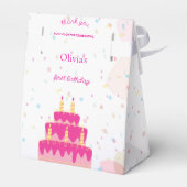 Elegante Disney-prinses verjaardag Bedankdoosjes (Achterkant)