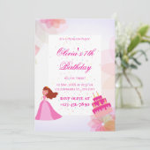 Elegante Disney-prinses verjaardag Kaart (Staand voorkant)