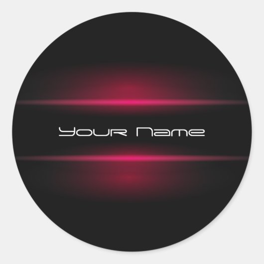 Elegante DJ-Sticker Ronde Sticker (Voorkant)