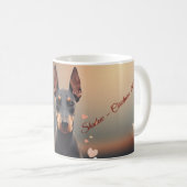 Elegante Dobermann-silhouet mok – Persona (Voorkant rechts)