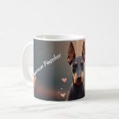 Elegante Dobermann-silhouet mok – Persona (Voorkant links)
