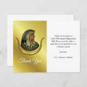 Elegante dochter van Isis Bedankkaart (Voorkant / Achterkant)