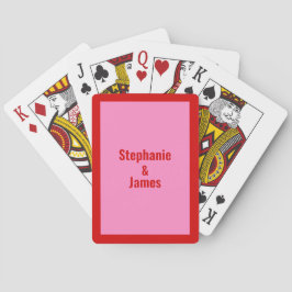 Elegante doe-het-zelf kleuren Roze #3 Rood Pokerkaarten