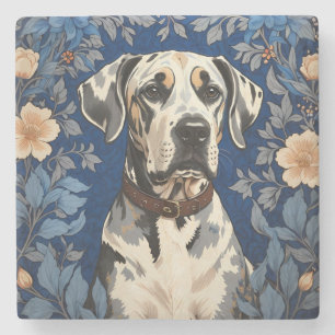 Elegante Dogue Duitse William Morris geïnspireerd Stenen Onderzetter