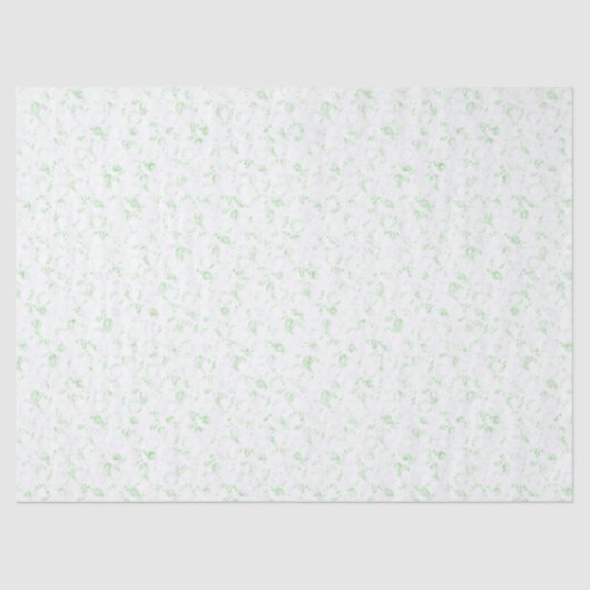 Elegante Dollar Bill Green filigraan Minimal Ditsy Tissuepapier (Voorkant)
