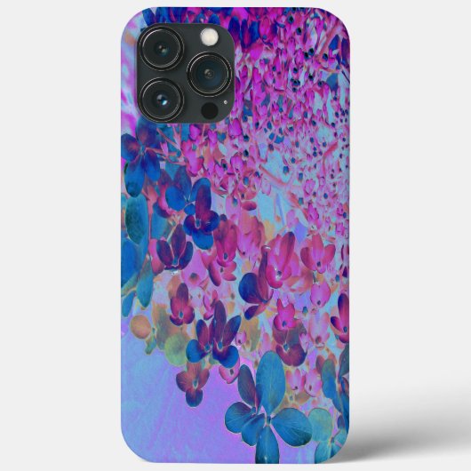 Elegante donkerblauwe en magenta Limelight Hydrang Case-Mate iPhone Case (Achterkant)