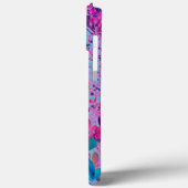 Elegante donkerblauwe en magenta Limelight Hydrang Case-Mate iPhone Case (Achterkant / Links)