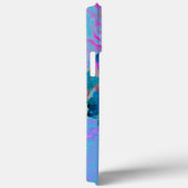 Elegante donkerblauwe en magenta Limelight Hydrang Case-Mate iPhone Case (Achterkant / Rechts)