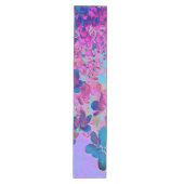Elegante donkerblauwe en magenta Limelight Hydrang Medium Tafelloper (Voorkant)