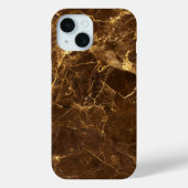 Elegante donkerbruine marmeren telefoonhoes Case-Mate iPhone case (Achterkant)