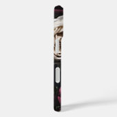 Elegante donkere bloemen Parijs Eiffeltoren Case-Mate iPhone Case (Achterkant / Rechts)