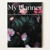 Elegante donkere botanische planningsplanner planner (Achterkant)