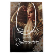 Elegante donkere foto Quinceañera cadeau doos