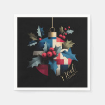 Elegante donkere, sombere Noel-versiering