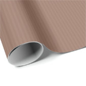 Elegante donkere taupe strepen cadeaupapier (Rol Hoek)