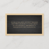 Elegante donkergrijze textuur | Kader Visitekaartje (Achterkant)