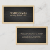 Elegante donkergrijze textuur | Kader Visitekaartje (Voorkant / Achterkant)