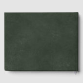 Elegante donkergroen gouden folie typografie bruil gastenboek (Achterkant)