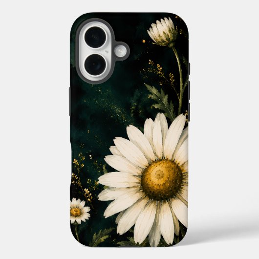 Elegante Donkergroene Emerald Madelief Bloemrijk G Case-Mate iPhone Case (Achterkant)