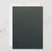 Elegante donkergroene groene bladeren Save The Dat Kaart (Achterkant)