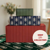 Elegante donkergroene notenkraker  cadeaupapier