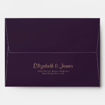 Elegante Donkerpaarse Moody Boheemse Bruiloft