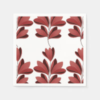 Elegante donkerrode gestileerde bloemtak