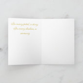 Elegante donkerrode roos botanische gevouwen kaart (Binnen)