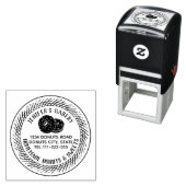  elegante donuts zelfgemaakte bakkerij  zelfinktende stempel (In situ)