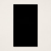 Elegante Doodle Lijst Zwarte Oorbel Houder Visitekaartje (Achterkant)