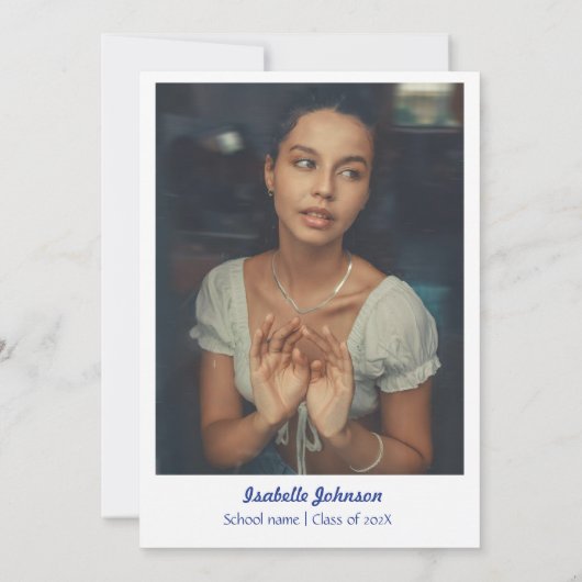 Elegante Doodle stijl handgetekende Afstuderen Kaart (Achterkant)