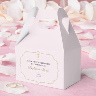 Elegante Doop Cadeau Doos voor Baby Meisje - Doopf Bedankdoosjes