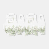 Elegante doop groen blad geschenkdoos bedankdoosjes (Uitgevouwen)
