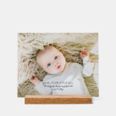 Elegante doop peetouders Dank u met Foto Acryl Bord (Voorkant)