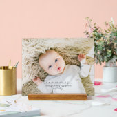 Elegante doop peetouders Dank u met Foto Acryl Bord (Huwelijk)