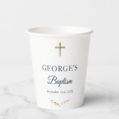 Elegante doop Religieus evenement Papieren Bekers (Achterkant)