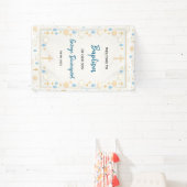 Elegante Doop | Religieus Kinderdoopfeest Spandoek (Insitu)