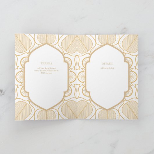 Elegante Doop Uitnodiging en Programma (Binnen)