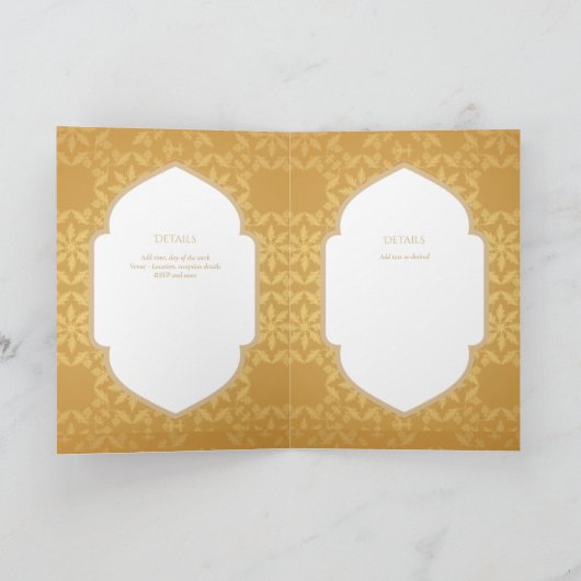 Elegante Doop Uitnodiging en Programma (Binnen)