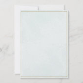 Elegante doop uitnodiging Kaart voor Baby (Achterkant)