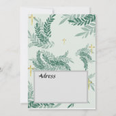 Elegante doop uitnodigingskaart kaart (Achterkant)