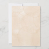 Elegante doopuitnodiging met bloemaccent kaart (Achterkant)