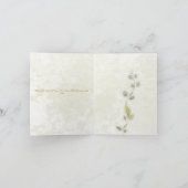 Elegante Doopuitnodiging met Duif (Binnen)